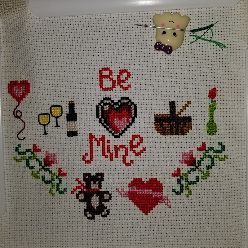 Be Mine Valentine’s Cross Stitch