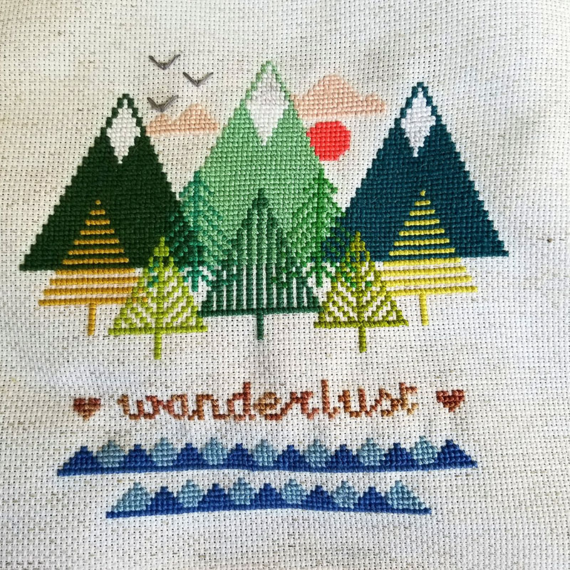 Wanderlust Cross Stitch