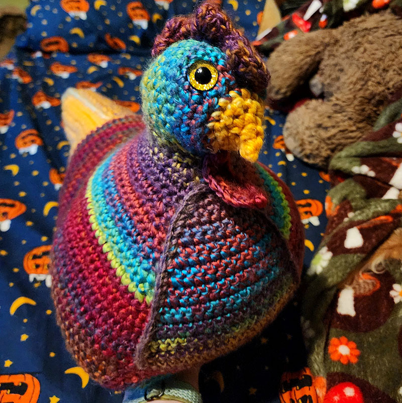 Emotional Support Chicken – Pattern by Annette Corsino