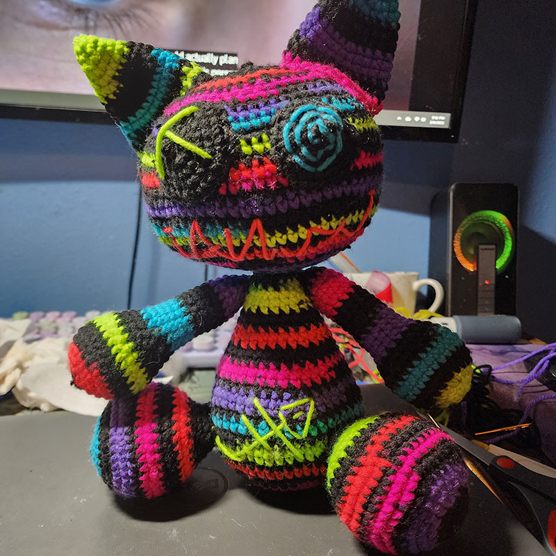 Zombie Cat – Pattern by tanflowconcrochet