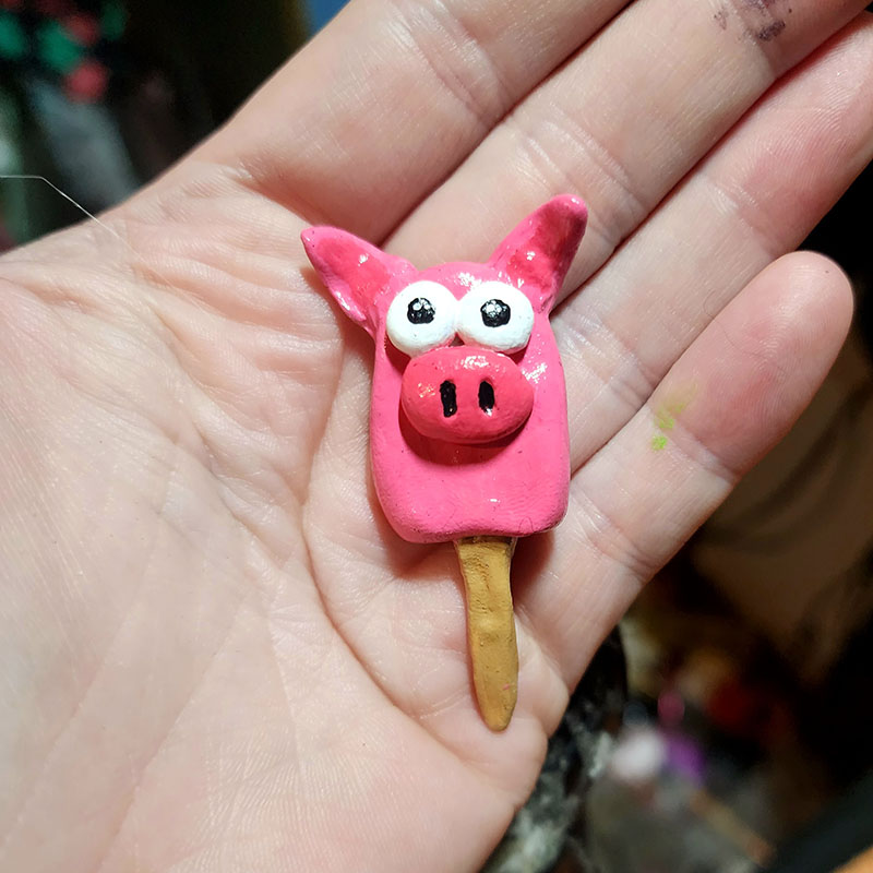Pig Popsicle Magnet