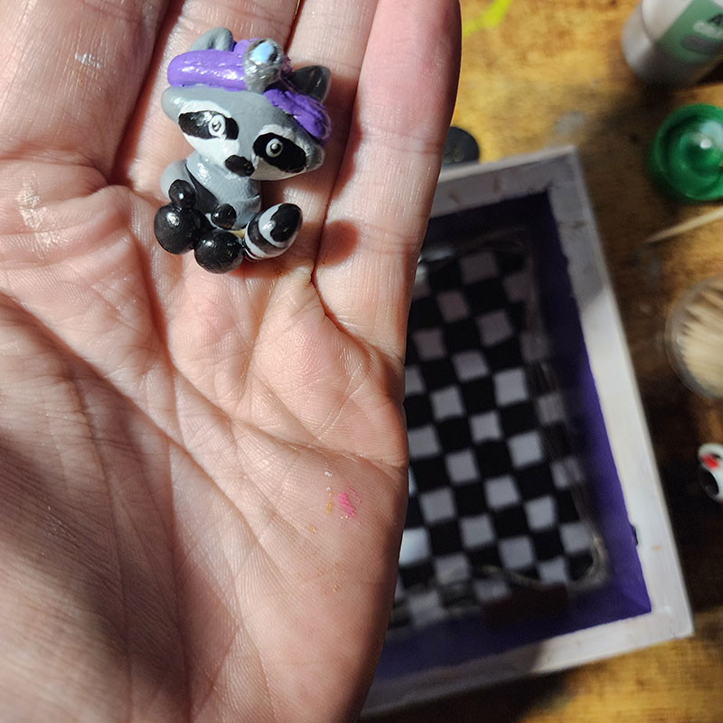Upcycled/Repurposed Raccoon Clairvoyant Shop