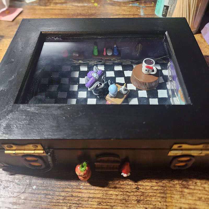 Upcycled/Repurposed Raccoon Clairvoyant Shop