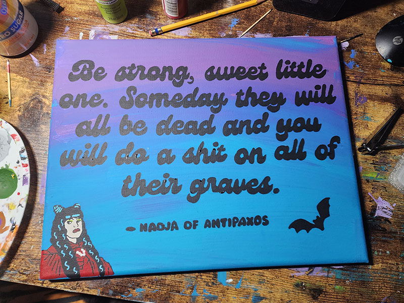 Nadja of Antipaxos quote What We Do in the Shadows Fan Art