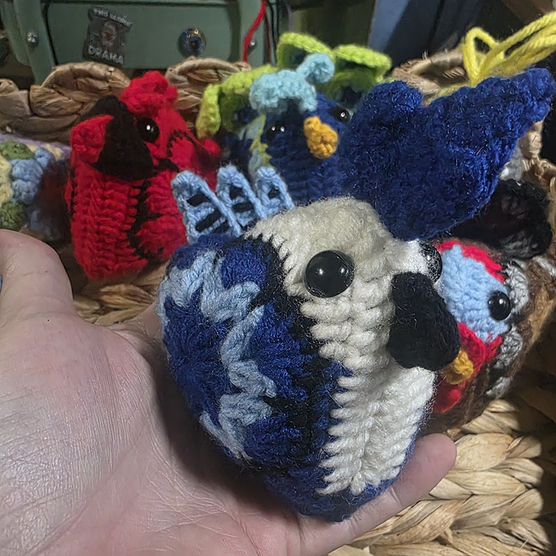 Bluejay mod from Granny Square Chicken by Sweet Softies