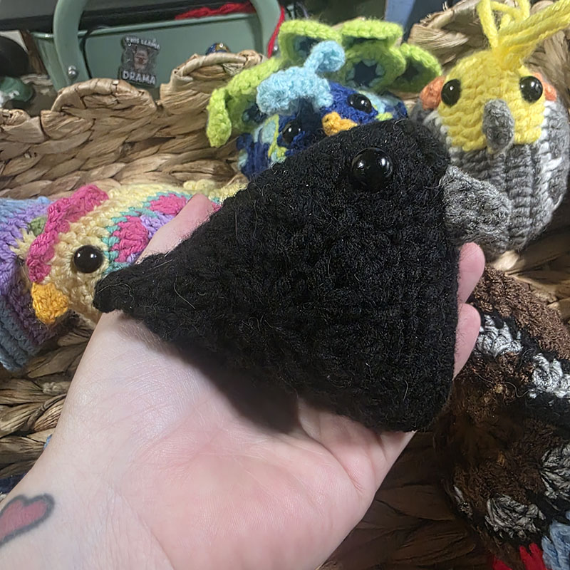 Crow mod from Granny Square Chicken by Sweet Softies